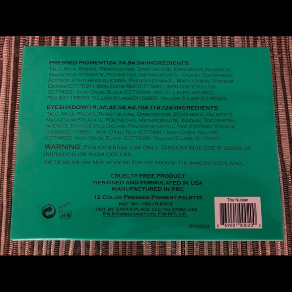 NWT The Nubian by Juvia’s Place Eyeshadow Palette - Picture 2 of 3